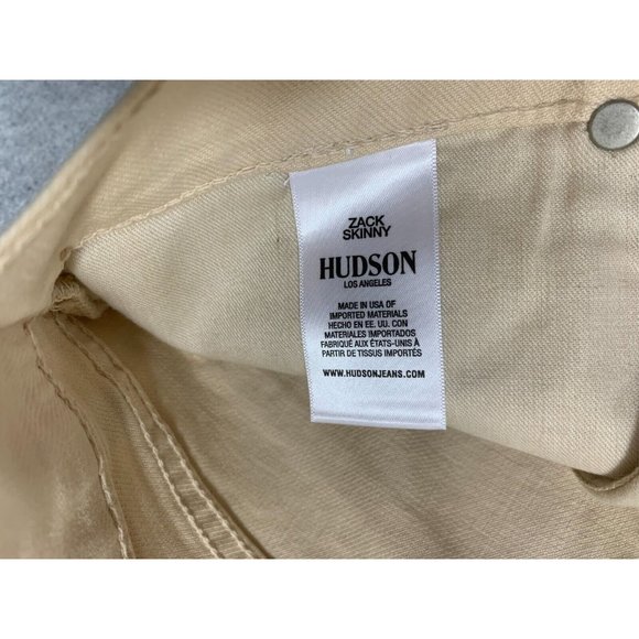 NWT Hudson ZACK Skinny Cotton Blend Painters Jeans‎ (Men's 32x32) Tan - Picture 6 of 15